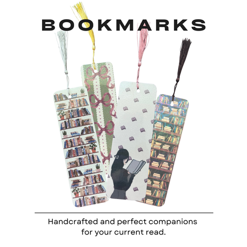 Handcrafted Bookmarks | Bookish Merch | Decorative Bookmark | Cardstock Bookmark with Tassels