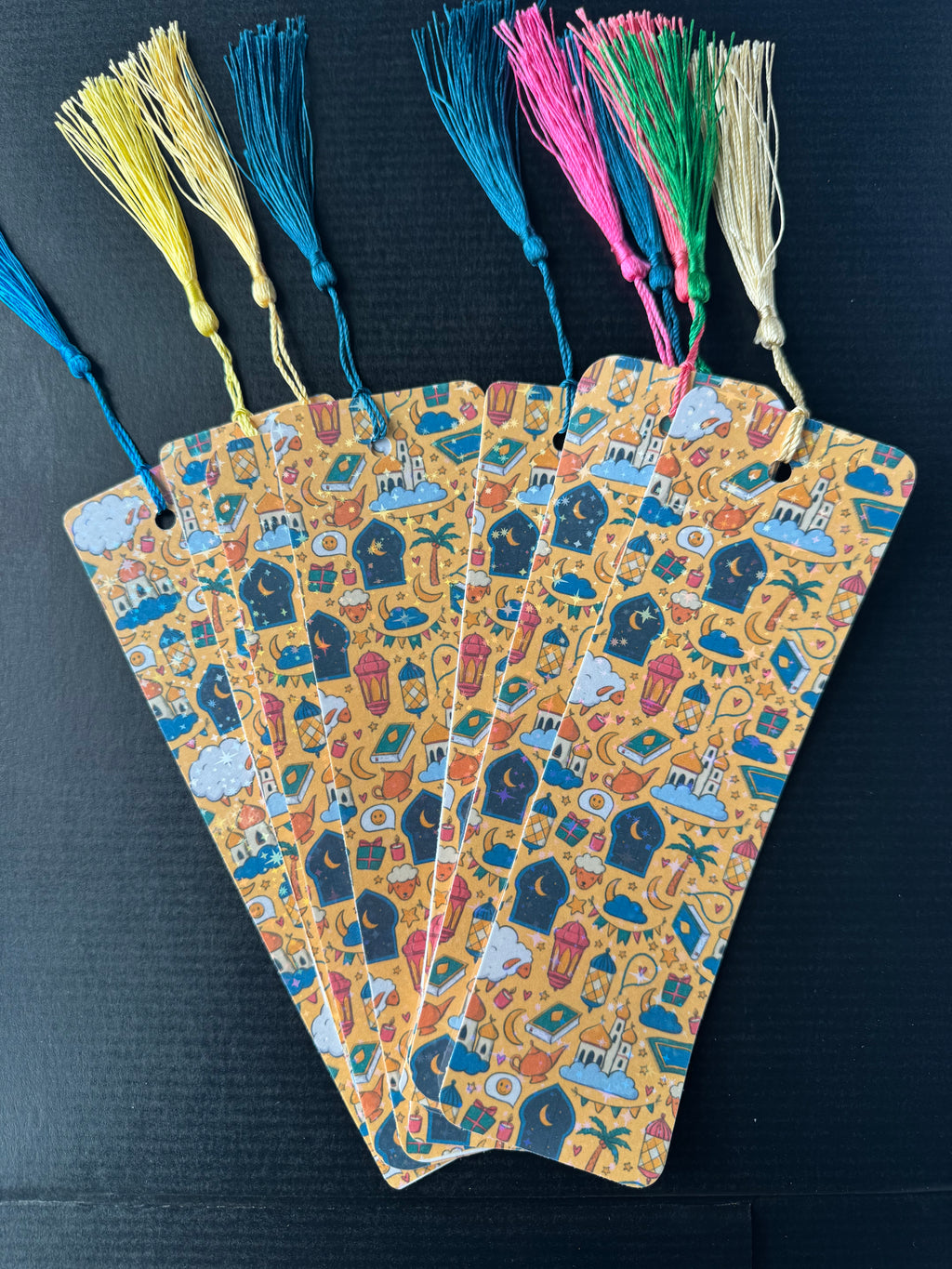 Islamic Bookmarks – Ramadan Eid Party Favors, Floral Lantern Design
