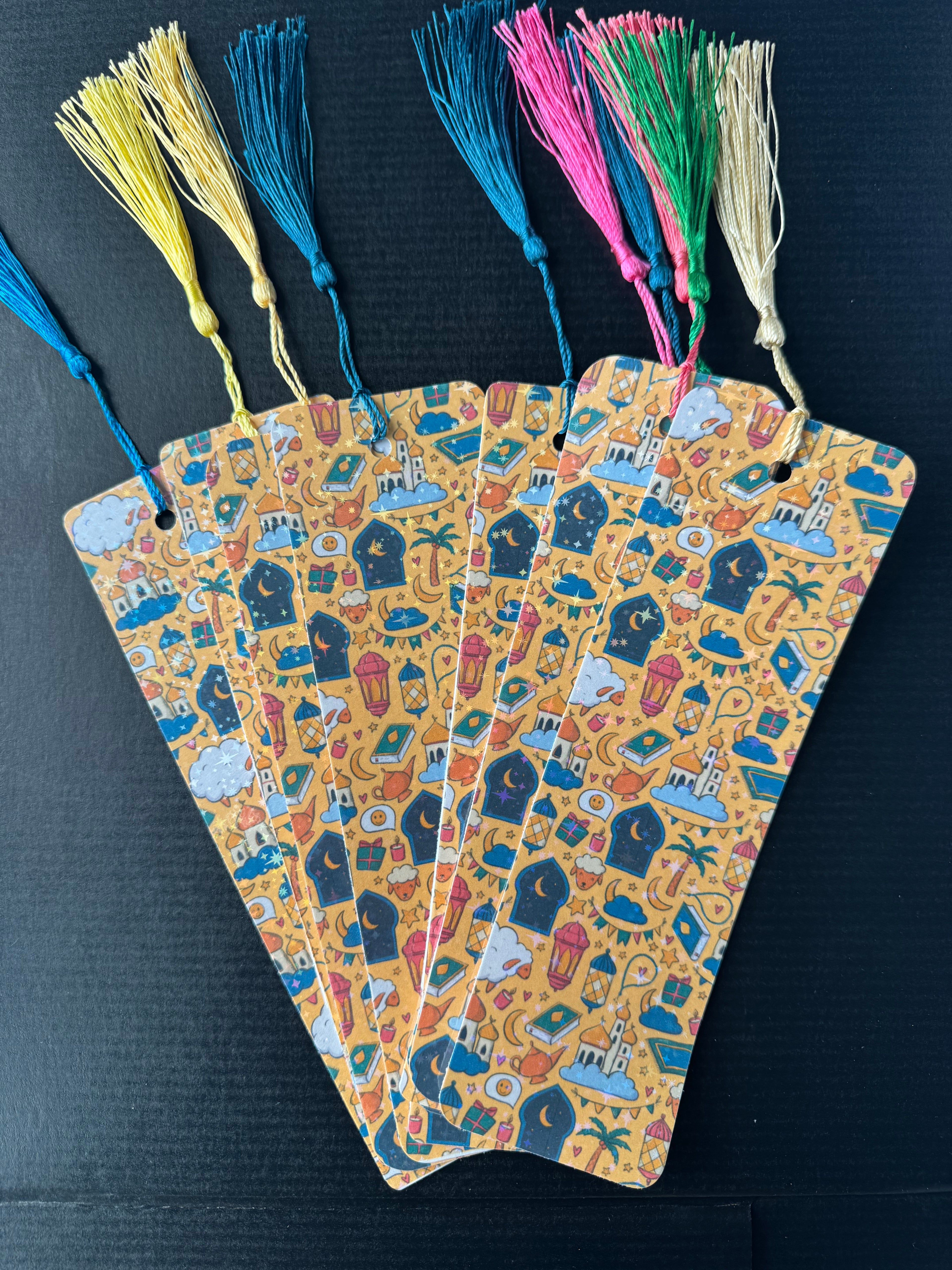 Islamic Bookmarks – Ramadan Eid Party Favors, Floral Lantern Design